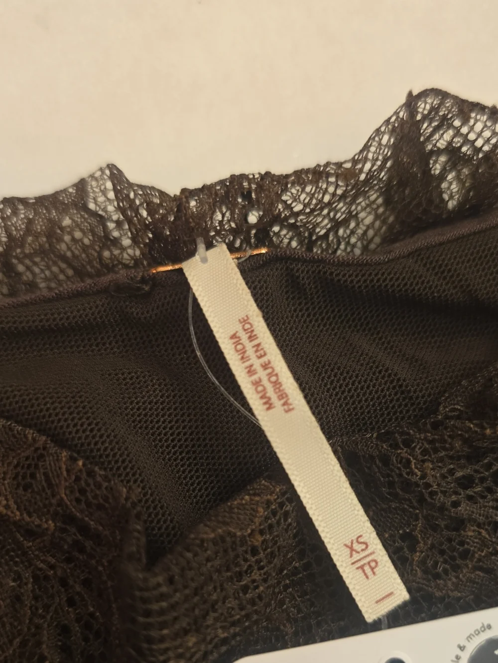 NWT Free People Rose Gold Lace Top. XS